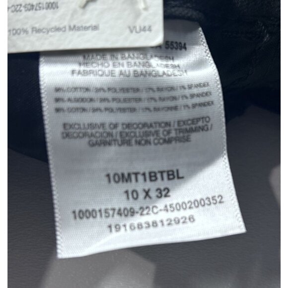 Wrangler Flare Jeans Women's Size 10 X 32 Black High-Rise Stretch Fit Denim NEW - Picture 4 of 7